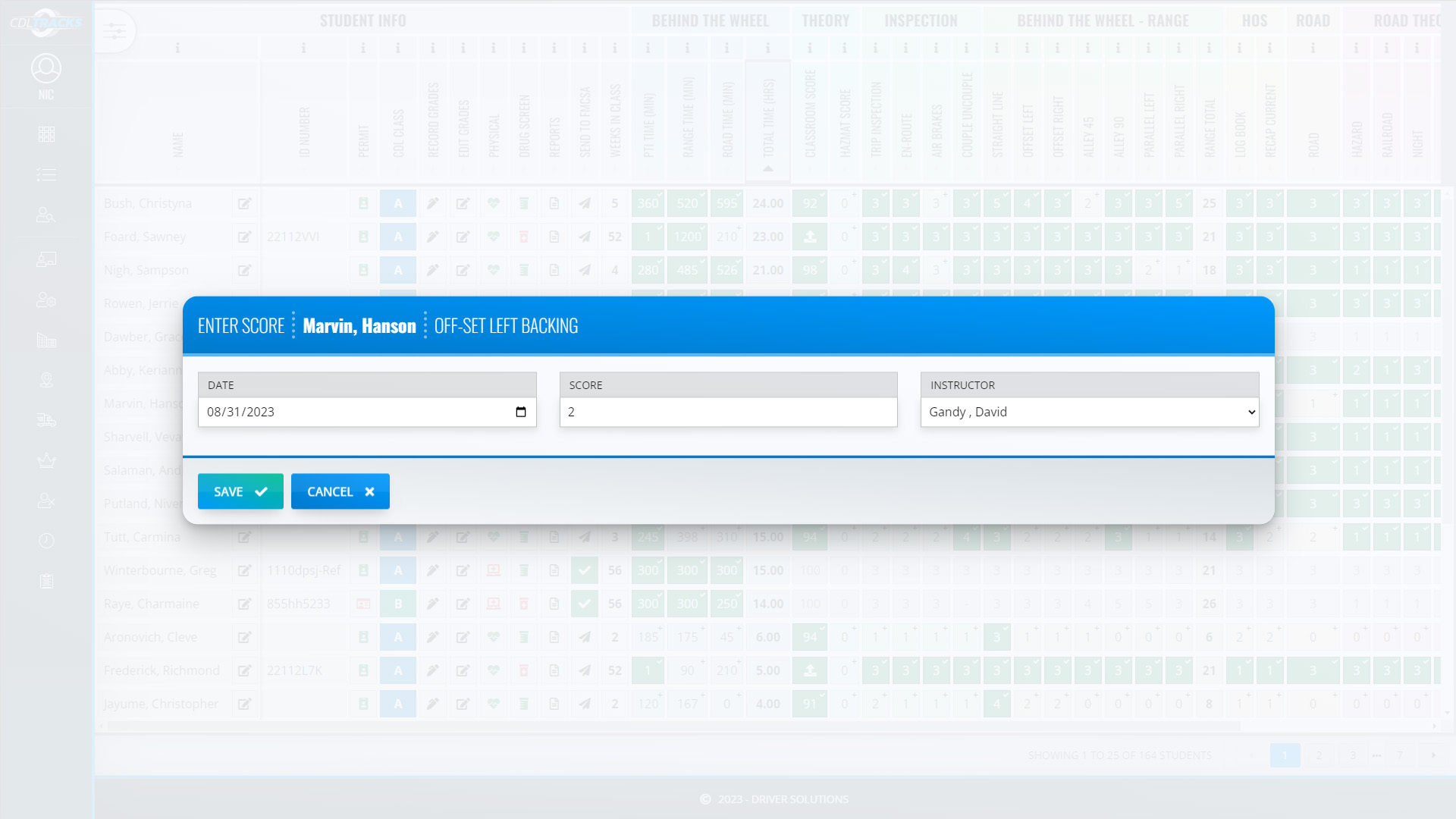 CDL Tracks - Dashboard Screenshot